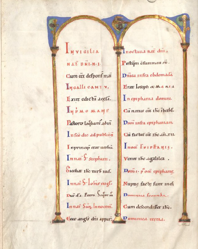 Pericope (Sections) from Saint Erentrud. Gospels (ca.1050) - dszfoundation