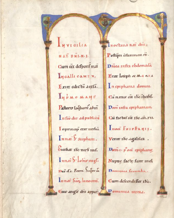 Pericope (Sections) from Saint Erentrud. Gospels (ca.1050) - dszfoundation