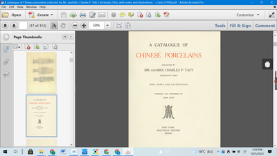A catalogue of Chinese porcelains collected by Mr. and Mrs. Charles P. Taft, Cincinnati, Ohio, with notes and illustrations - J. Getz (1904) - dszfoundation