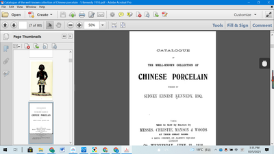 Catalogue of the well-known collection of Chinese porcelain - S Kennedy 1916 - dszfoundation