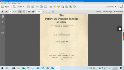 The pottery and porcelain factories of China; their geographical distribution and periods of activity - A. Hetherington 1921 - dszfoundation
