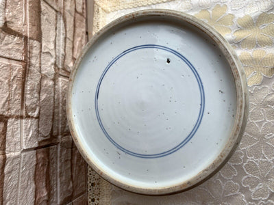 Antique Chinese Export Blue And White Porcelain Vase China Jar No Lid