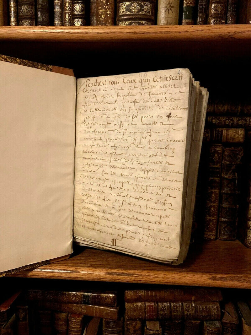 1688-1750 PARCHMENT MANUSCRIPTS BOOK - dszfoundation